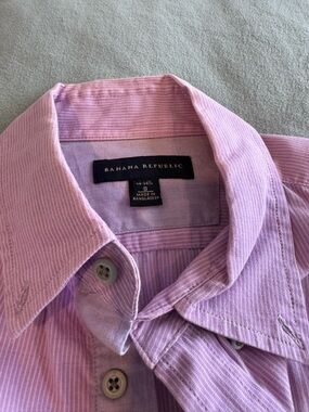 Banana Republic Pink Lilac Collared Shirt